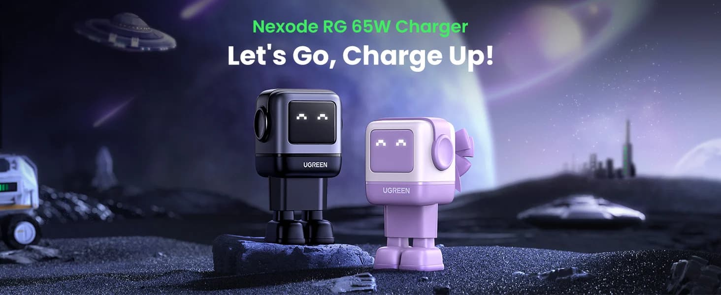 UGREEN Uno 65W Robot GaN מטען קיר