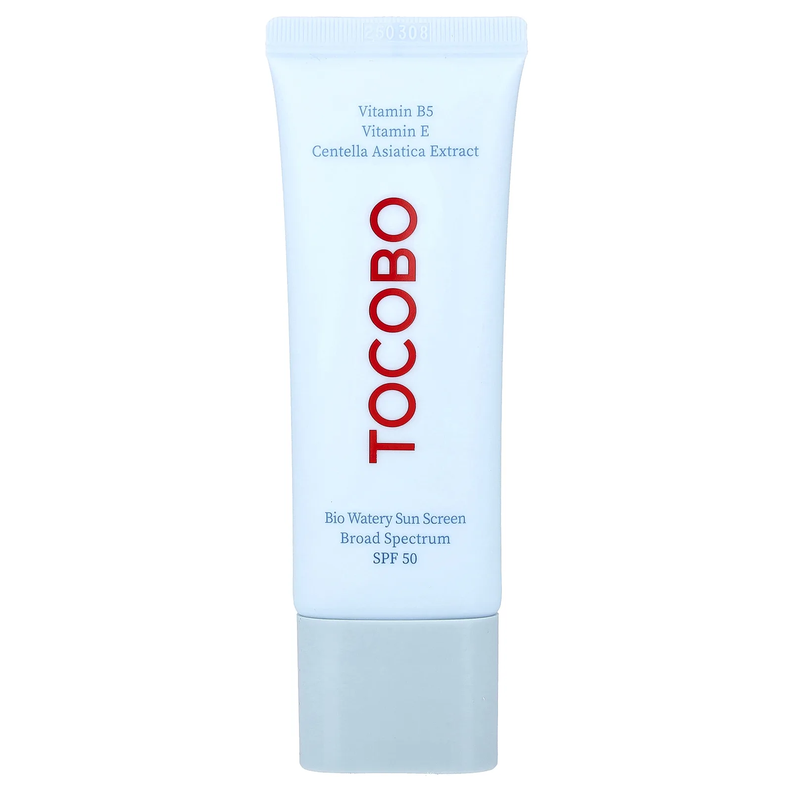 קרם הגנה TOCOBO Bio Watery Sun Screen SPF50 בשפופרת לבנה, 40 מ״ל