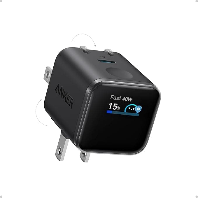 מטען Anker Nano 45W GaN עם תצוגה חכמה
