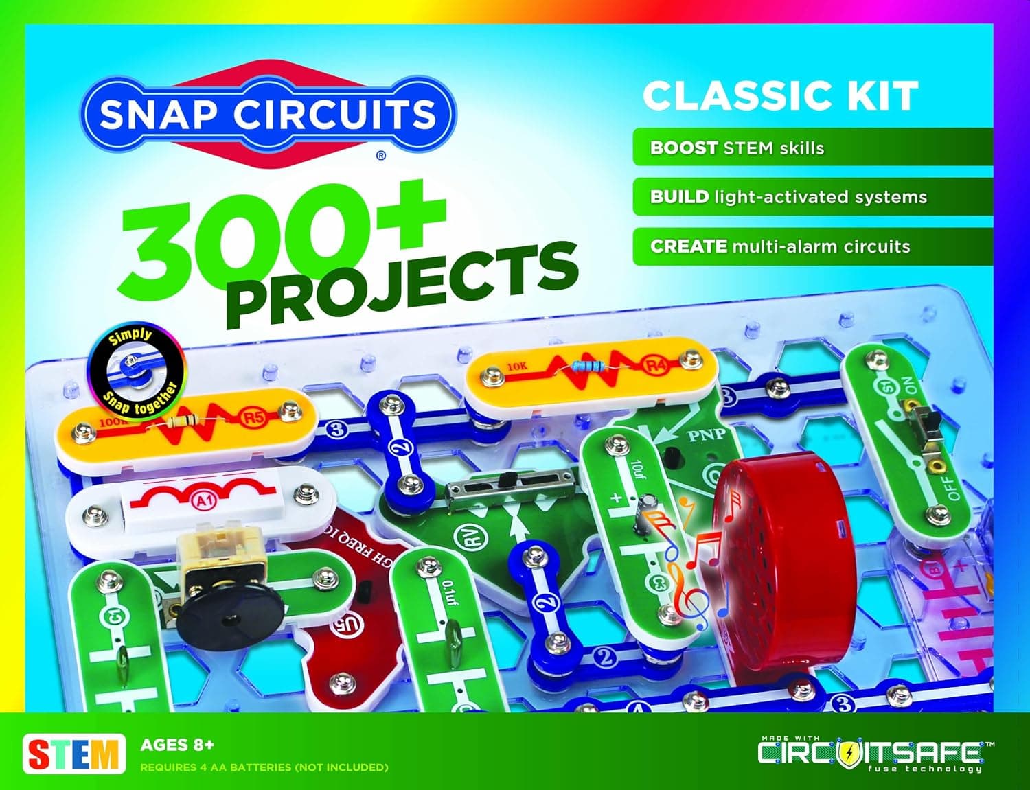 ערכת אלקטרוניקה Snap Circuits Classic SC-300 – מעל 300 פרויקטים