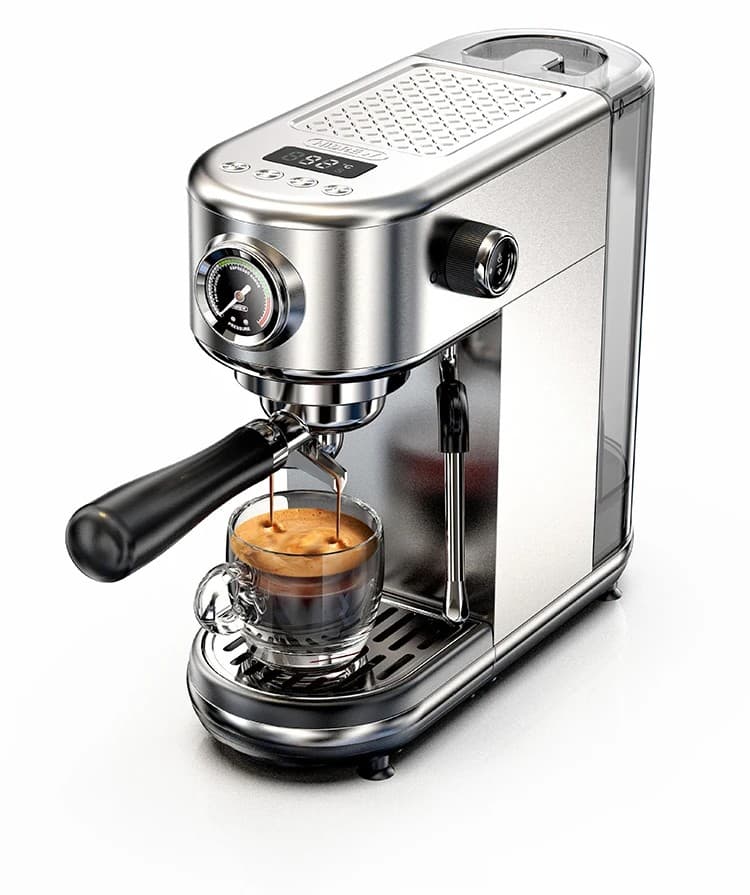 מכונת אספרסו HiBREW H10B חצי אוטומטית, 20 בר