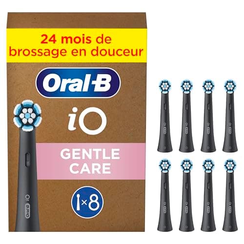 עשר ראשי Oral-B iO Gentle Cleaning בצבע שחור