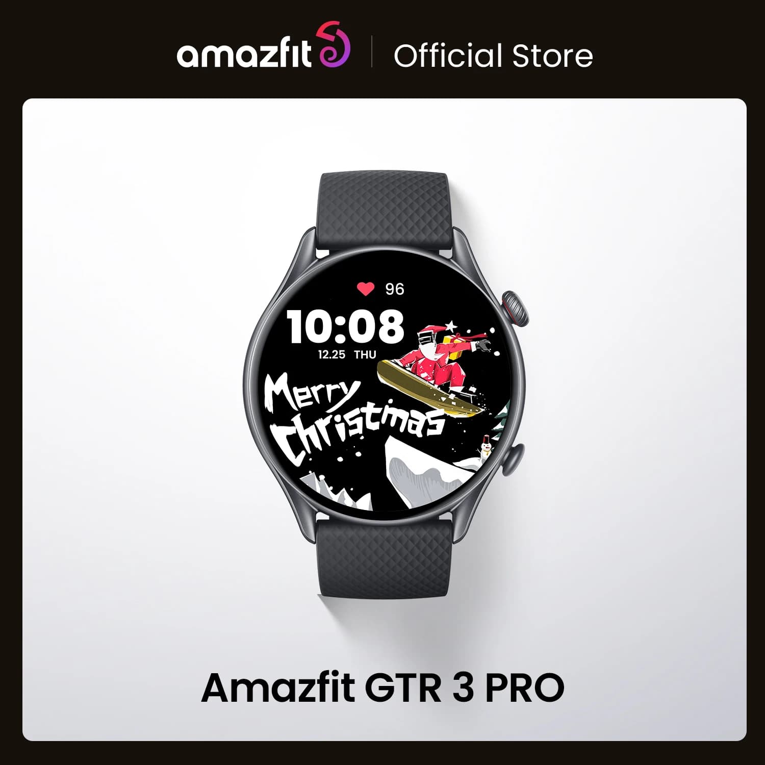 שעון חכם Amazfit GTR 3 Pro 46mm - AMOLED, סוללה ל-12 ימים, 150+ מצבי ספורט