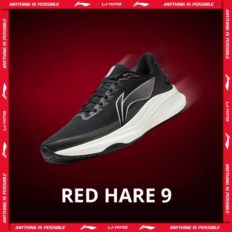 נעלי ריצה לגברים Li-Ning RED HARE 9 - ריצינג מקצועי עם קצף LIGHT FOAM ULTRA