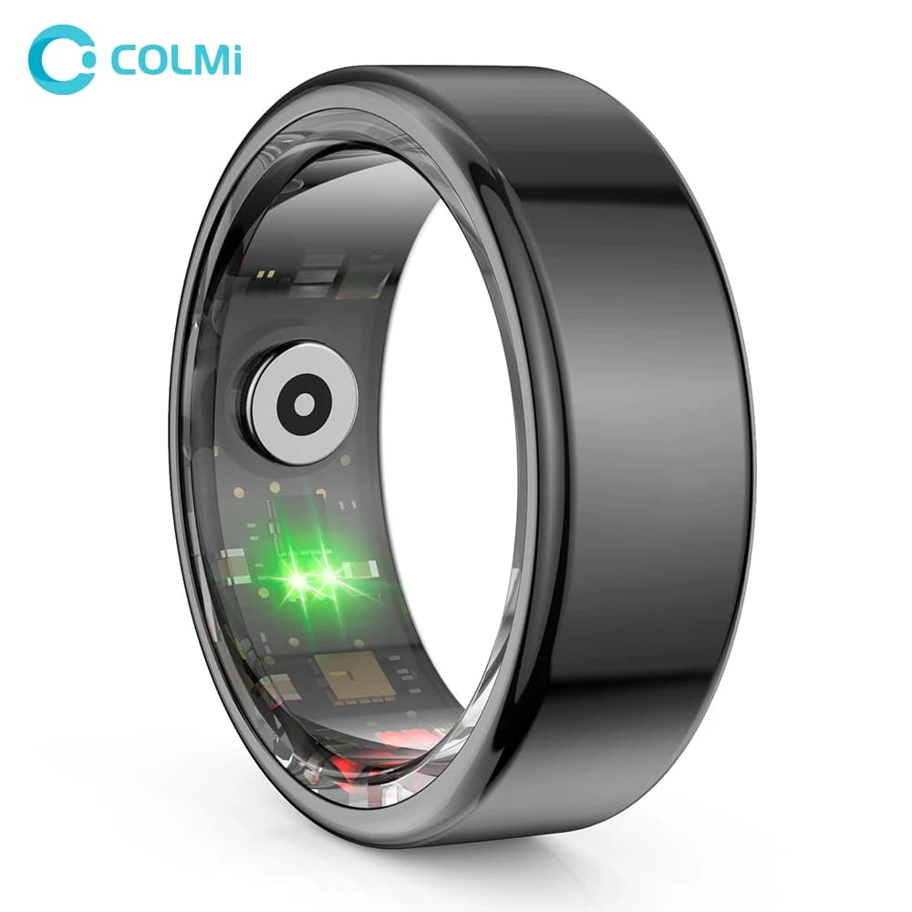 טבעת חכמה COLMI R02 – טיטניום ברמה צבאית למעקב בריאות וכושר, עמידה במים IP68/3ATM