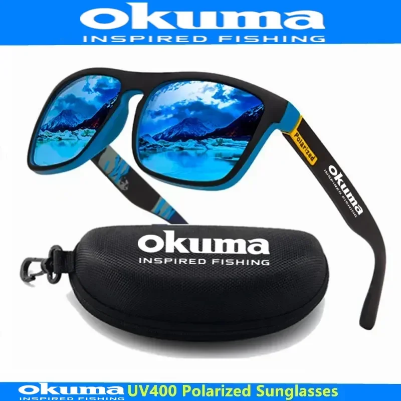 משקפי שמש מקוטבים בסגנון Okuma עם מארז