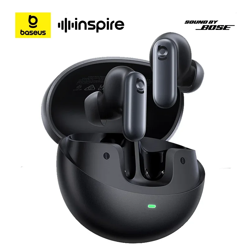 אוזניות Baseus Inspire XP1 אלחוטיות עם ביטול רעשים אדפטיבי עד 50dB-