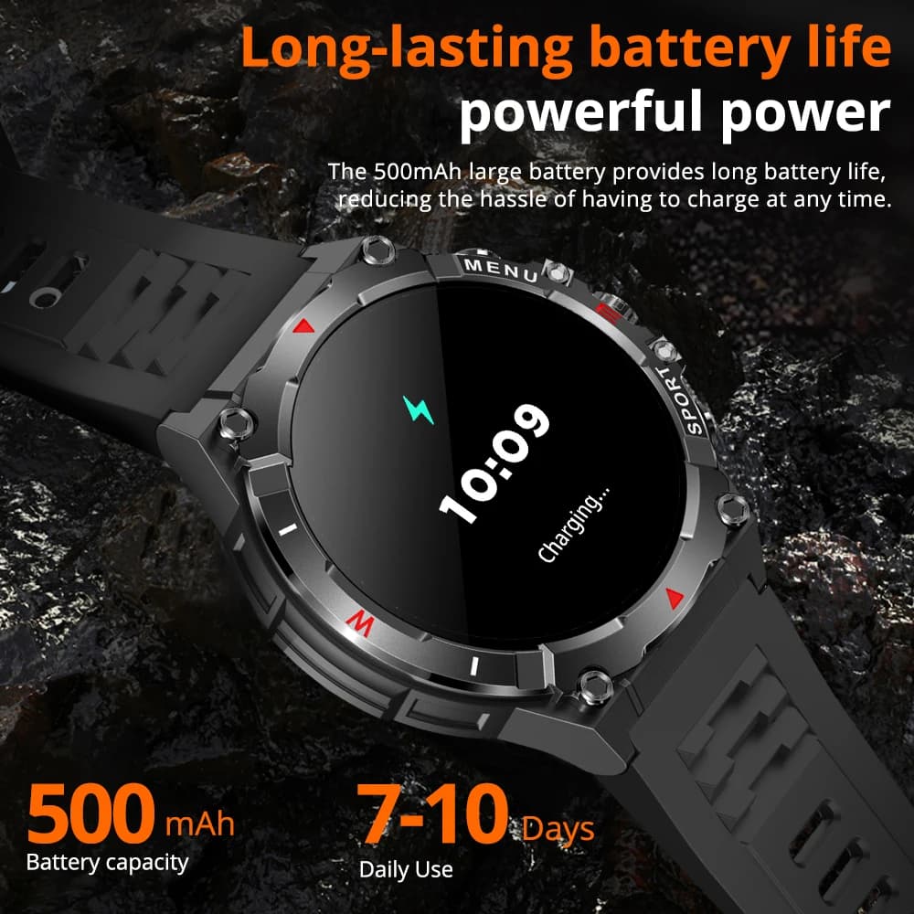 שעון חכם COLMI V76 GPS – מסך AMOLED 1.43, סוללת 500mAh