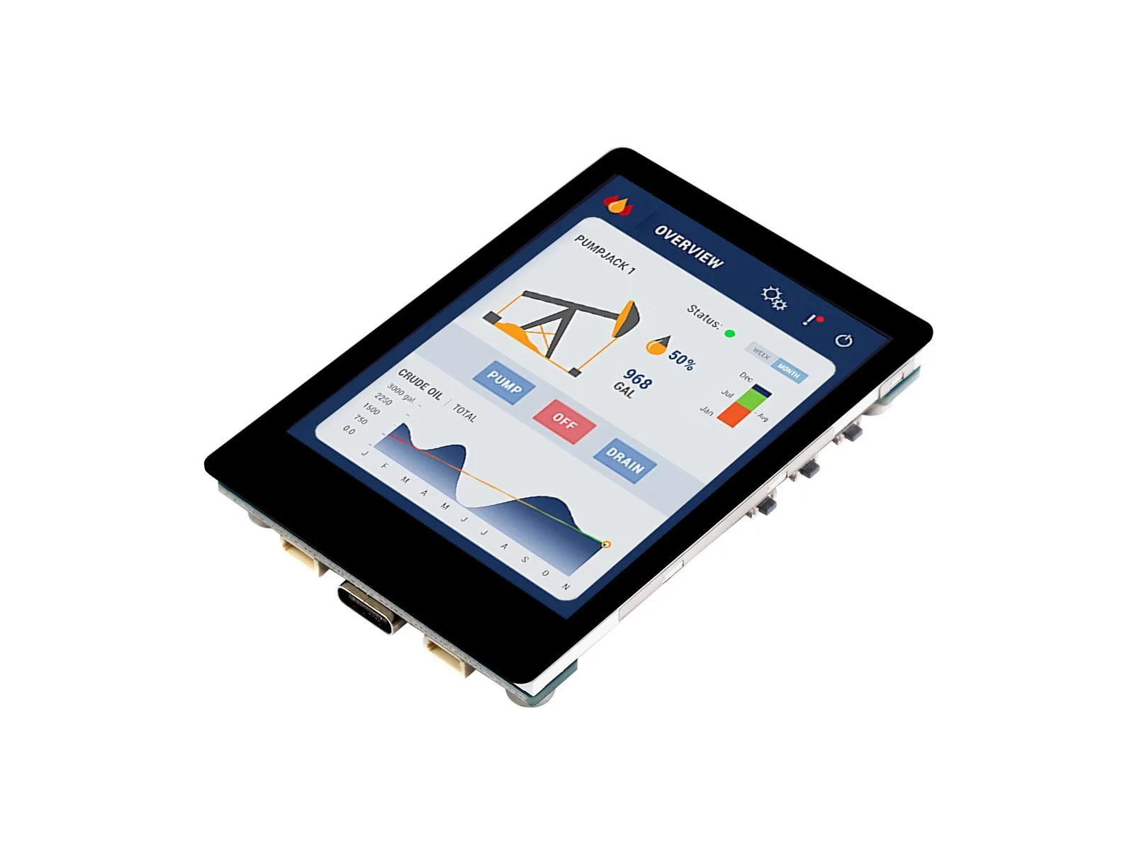 לוח פיתוח Waveshare ESP32-S3 עם מסך מגע 2.8 אינץ'