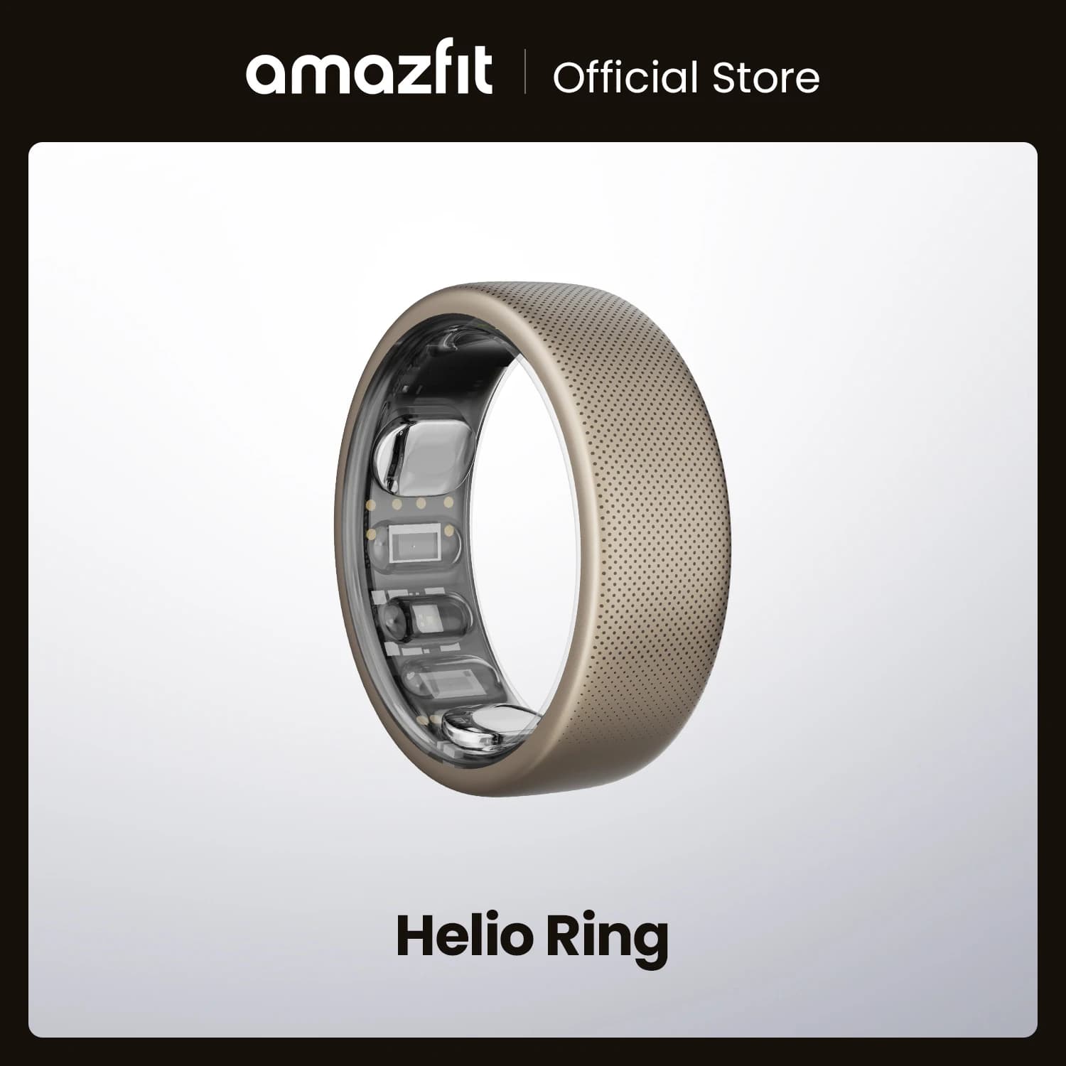 טבעת חכמה Amazfit Helio Ring - טיטניום, עמידה לצלילה חופשית עד 30 מטר, 2.6 מ״מ בלבד