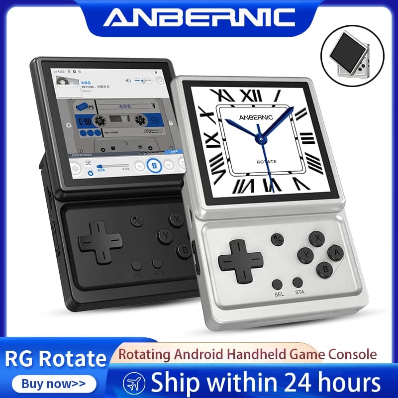 קונסולת Anbernic RG Rotate עם מסך מסתובב