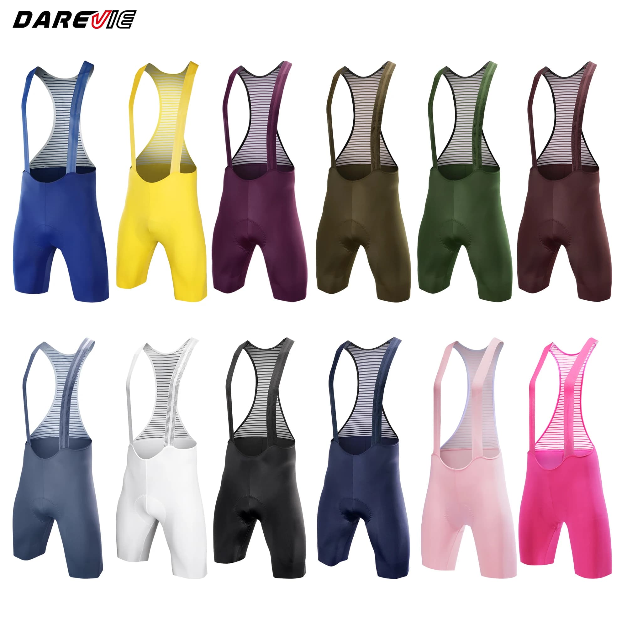מכנסי רכיבה עם כתפיות DAREVIE Seamless 2.0 PRO לגברים