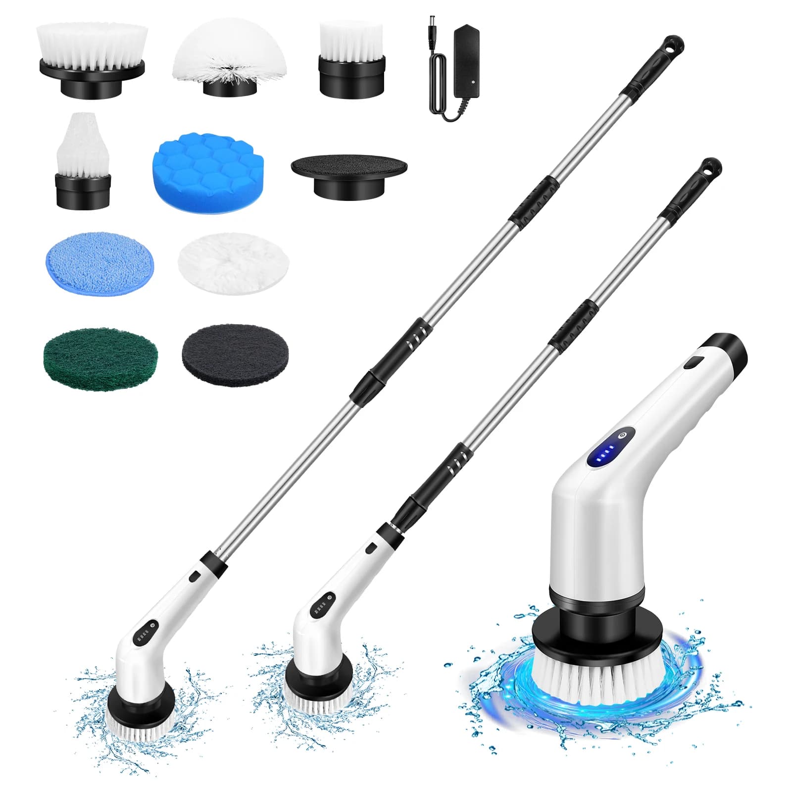 מברשת ניקוי חשמלית אלחוטית 10-in-1 - DayPlus Spin Scrubber