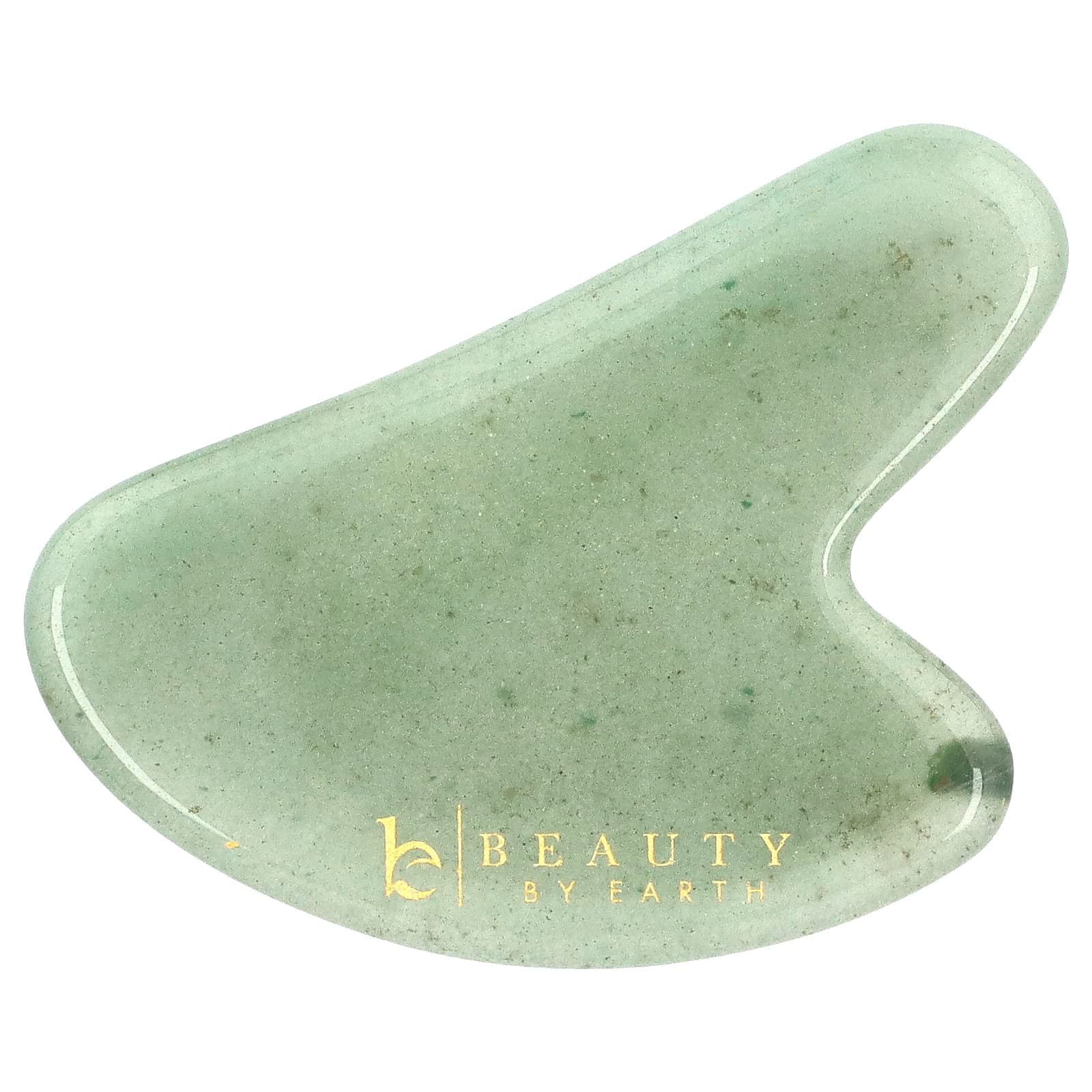 Beauty By Earth Jade Gua Sha – כלי עיסוי וגירוד מאבן ירקן טבעית