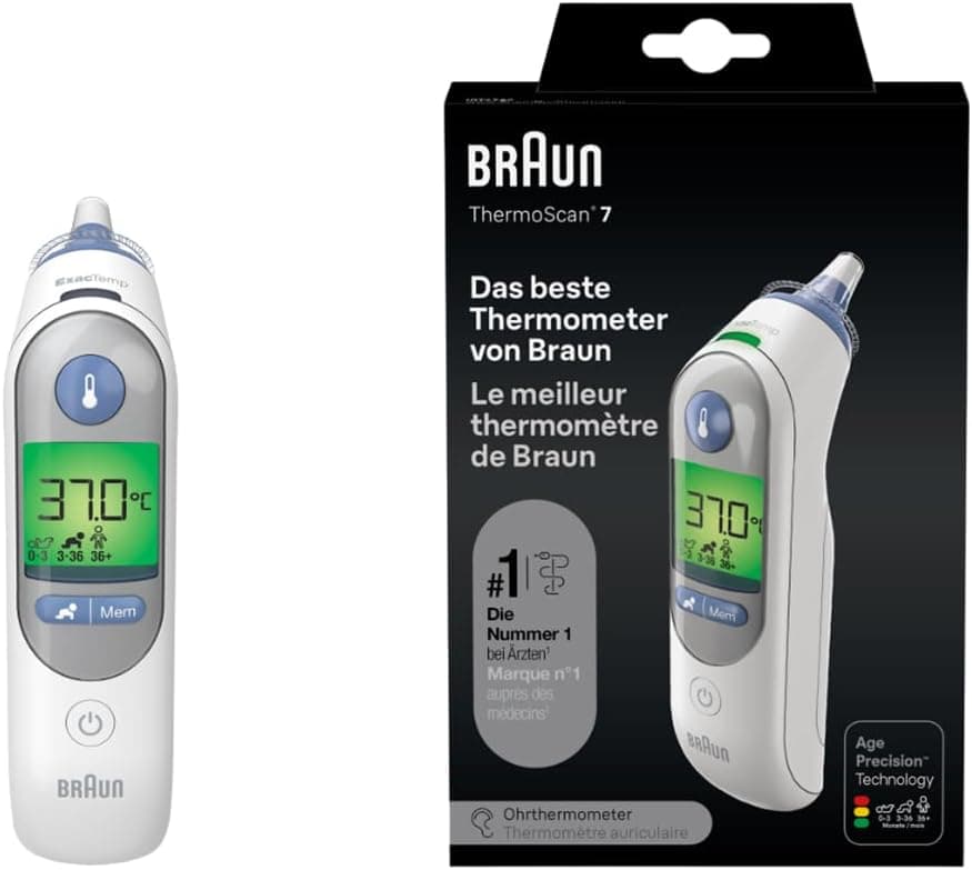 מדחום אוזן Braun ThermoScan 7 IRT6520 עם Age Precision