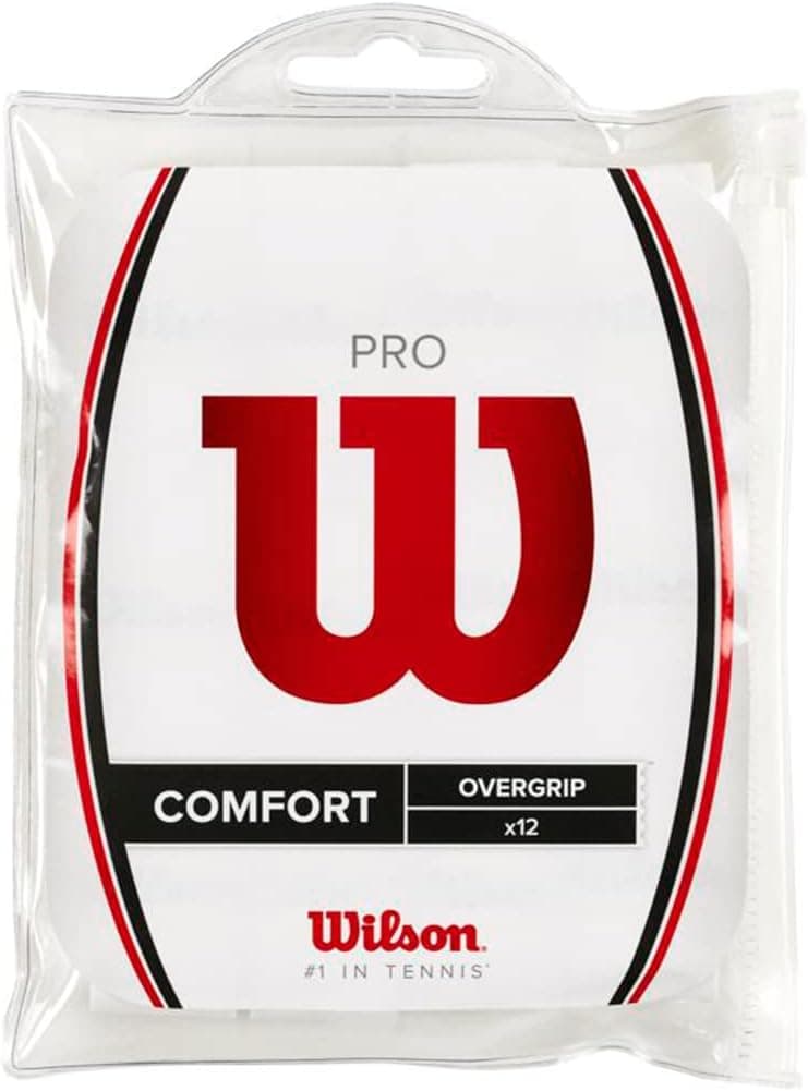 מארז שקוף של 12 אוברגריפ Wilson Pro Comfort בלבן