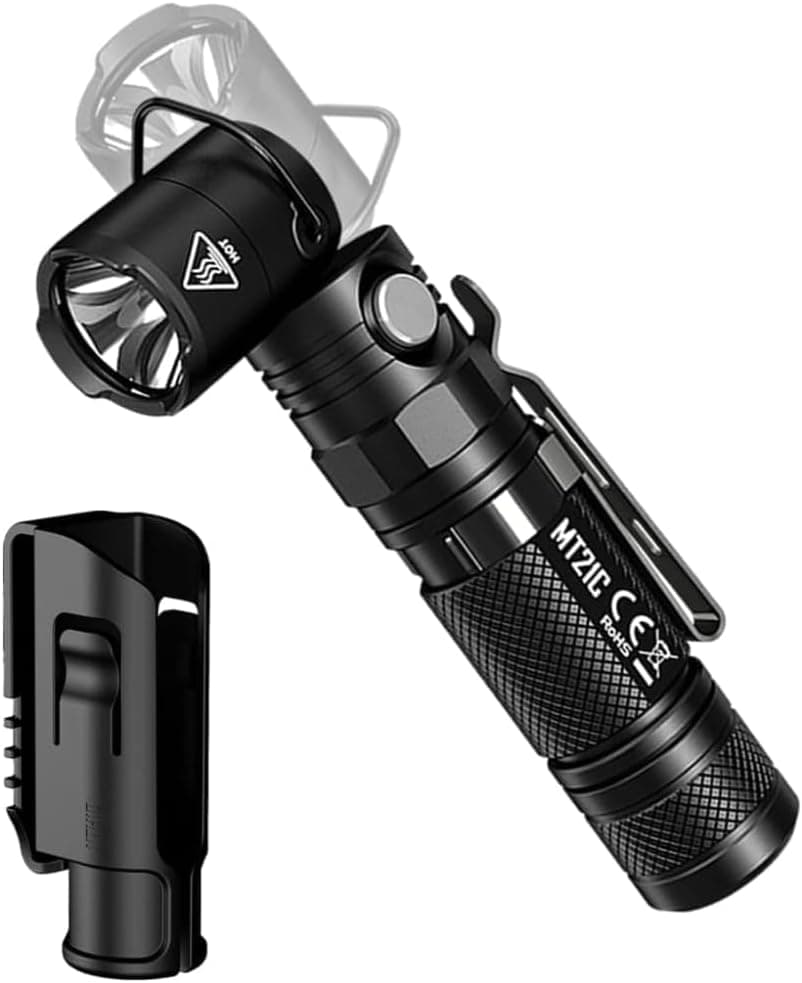 פנס Nitecore MT21C עם ראש נטוי 90 מעלות