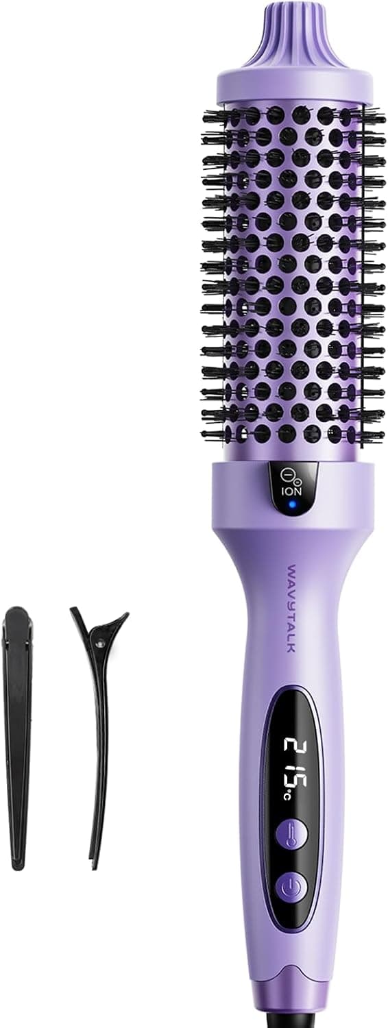 מברשת חום מסתובבת Wavytalk Thermobrush Blowout Boost – יינון, 38 מ״מ, 5 רמות חום, מתח כפול