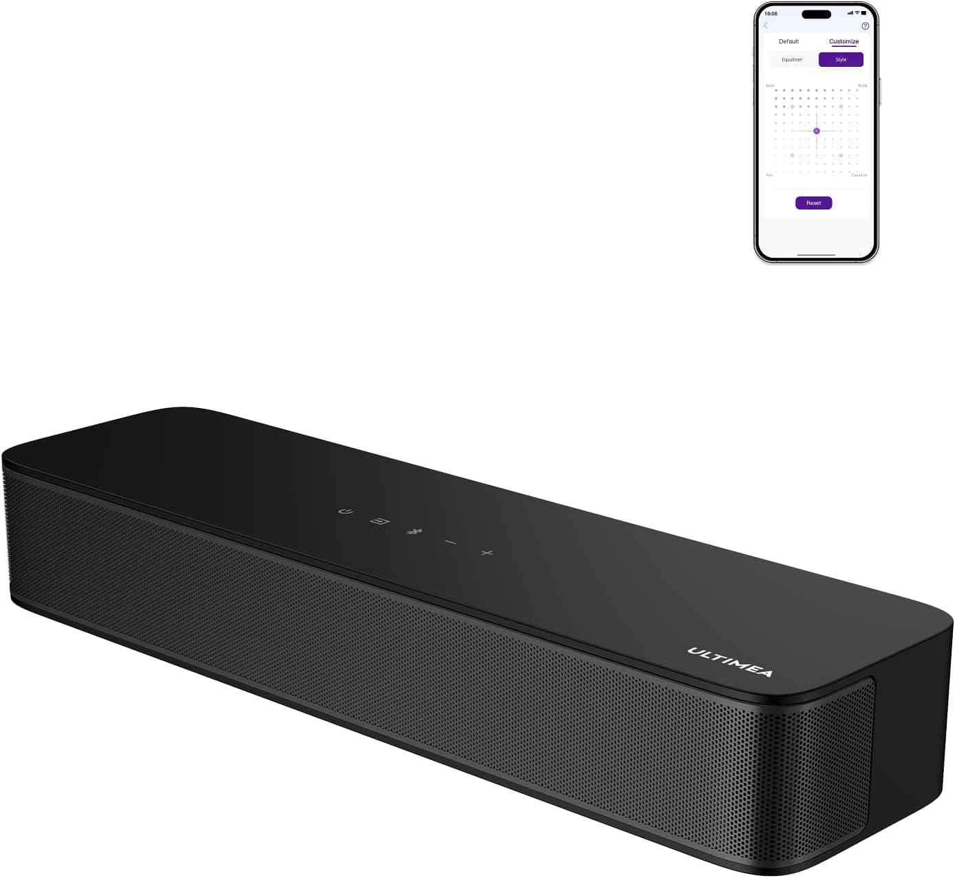 סאונדבר ULTIMEA Poseidon M20 Pro בצבע שחור