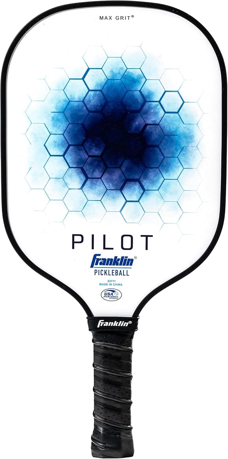 מחבט פיקלבול Franklin Pilot כחול-לבן עם ליבת חלת דבש וידית שחורה