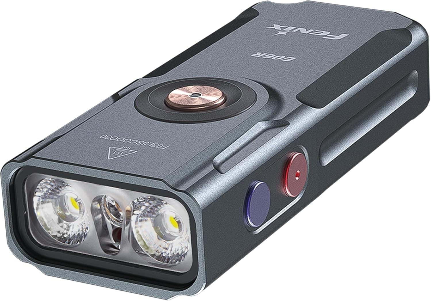 פנס Fenix E06R מחזיק מפתחות בצבע אפור מתכתי