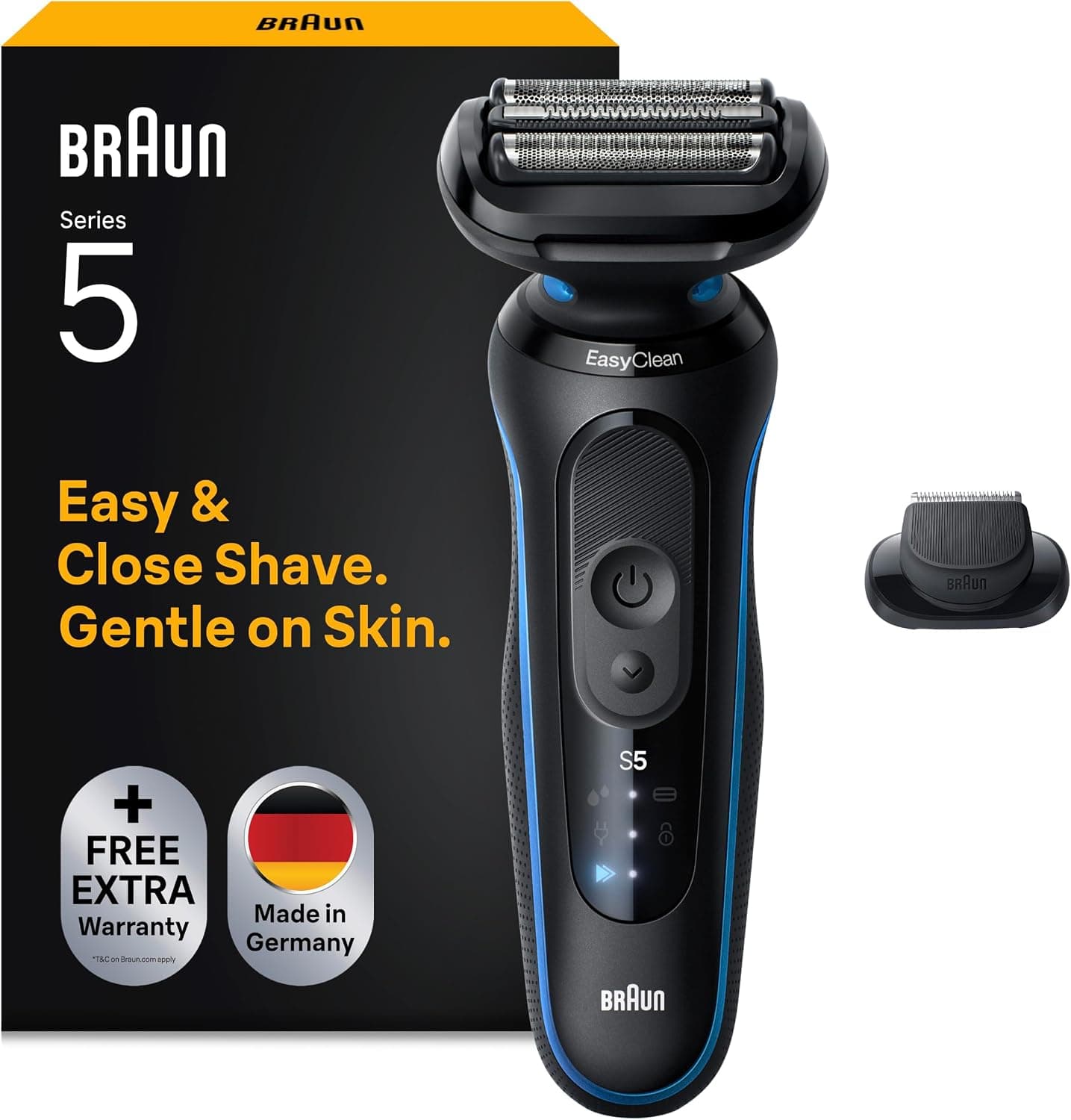 מכונת גילוח חשמלית Braun Series 5 52-B1200si בכחול
